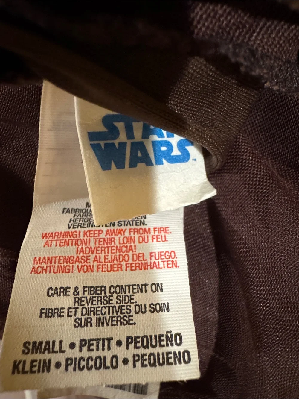 Anakin Skywalker Halloween Costume. Size Small 4-6